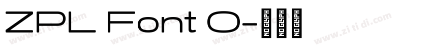 ZPL Font 0字体转换